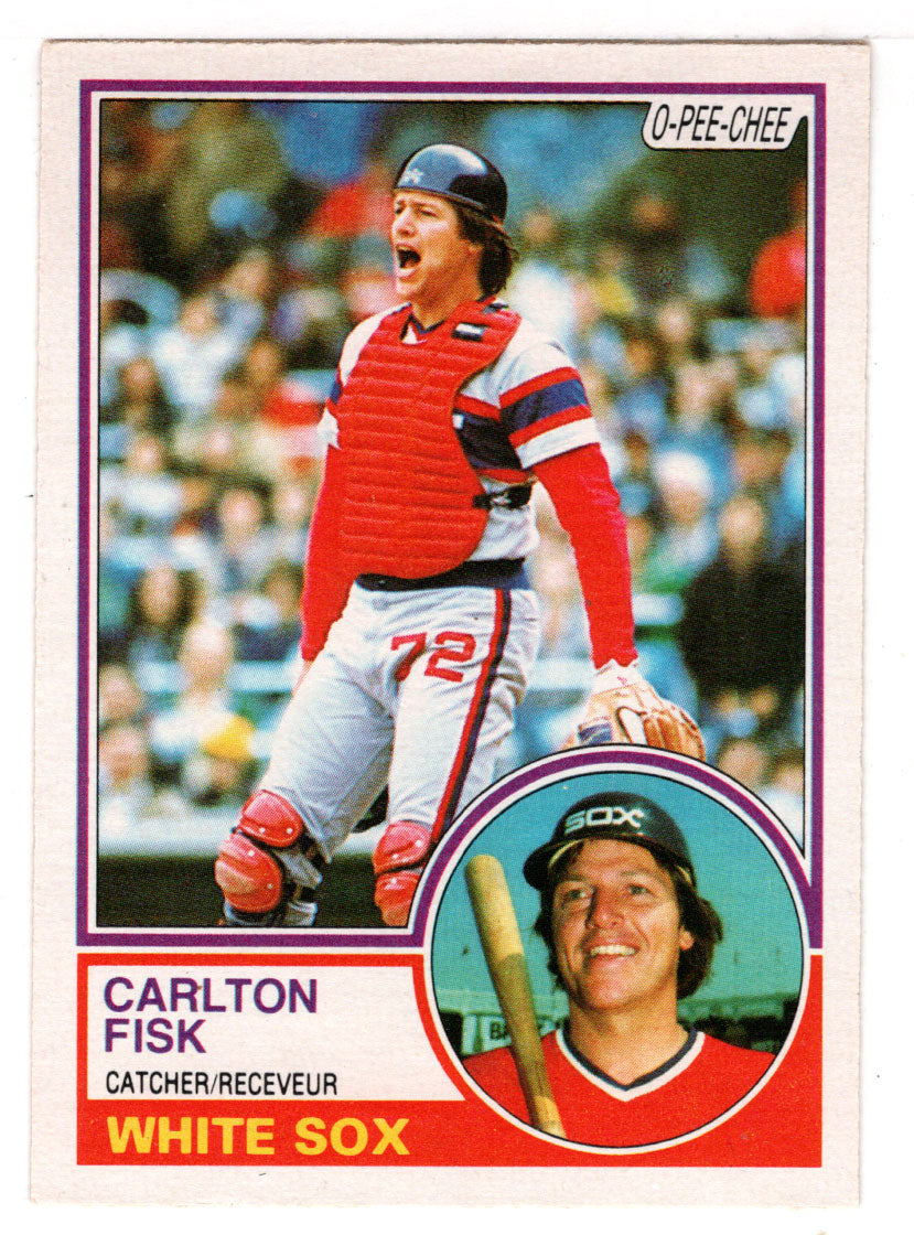 Carlton Fisk - Chicago White Sox (MLB Baseball Card) 1983 O-Pee