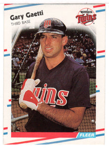 Gary Gaetti - Minnesota Twins (MLB Baseball Card) 1988 Fleer # 10