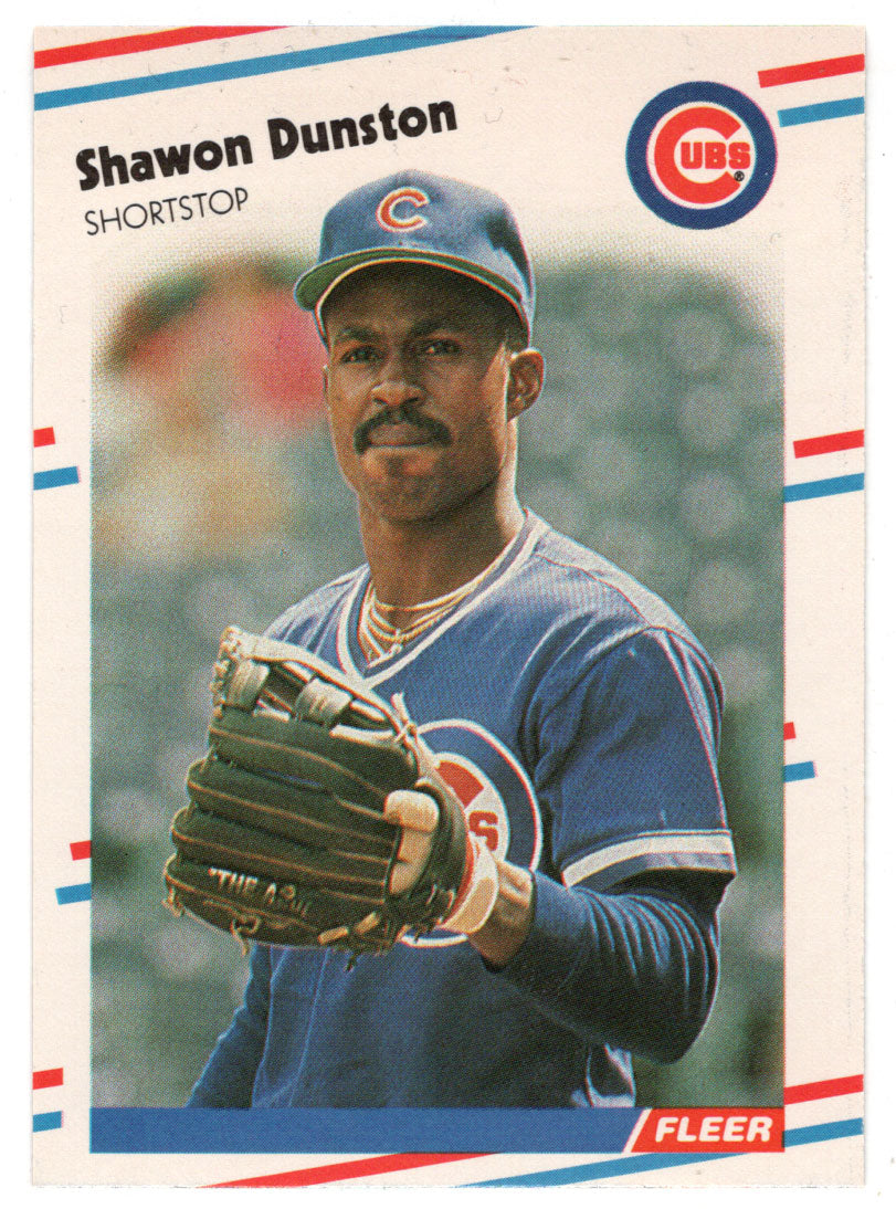 Shawon Dunston - Chicago Cubs (MLB Baseball Card) 1988 Fleer # 419 Min –  PictureYourDreams