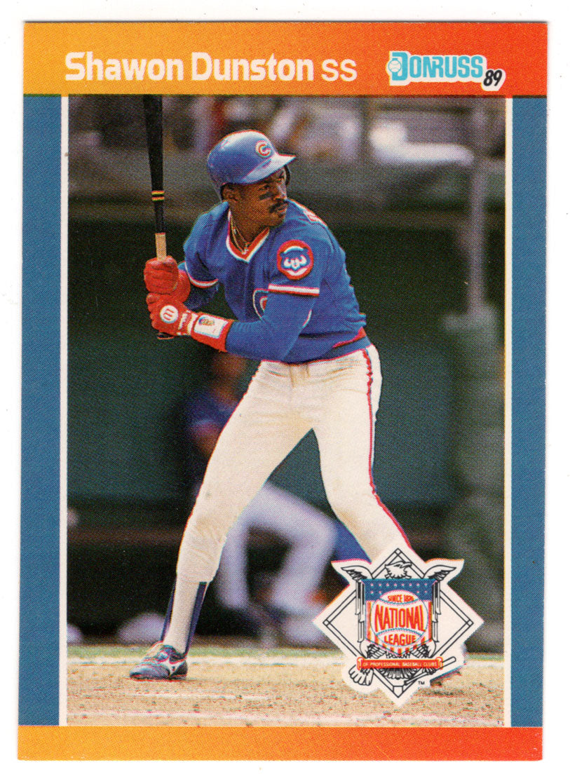 Shawon Dunston - Chicago Cubs (MLB Baseball Card) 1989 Donruss All