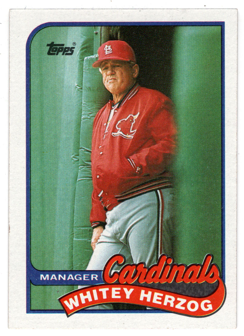 Whitey Herzog - St. Louis Cardinals - Manager (MLB Baseball Card