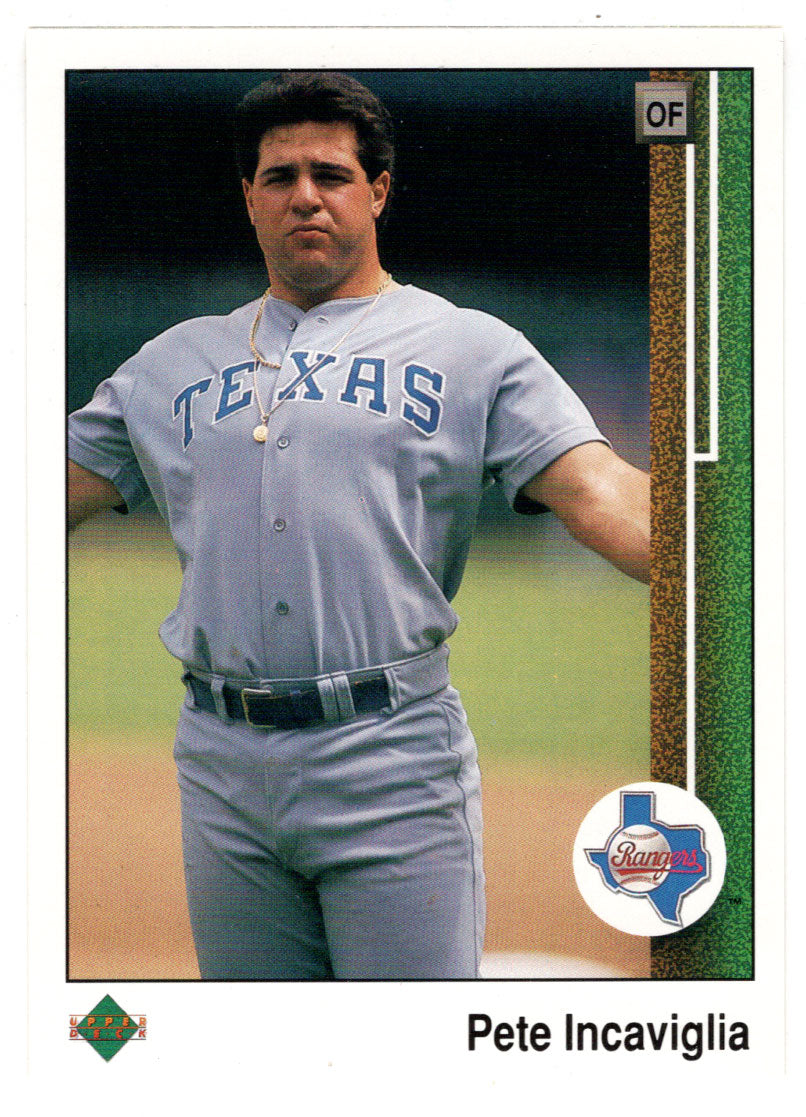 Pete Incaviglia - Texas Rangers (MLB Baseball Card) 1989 Upper Deck # –  PictureYourDreams