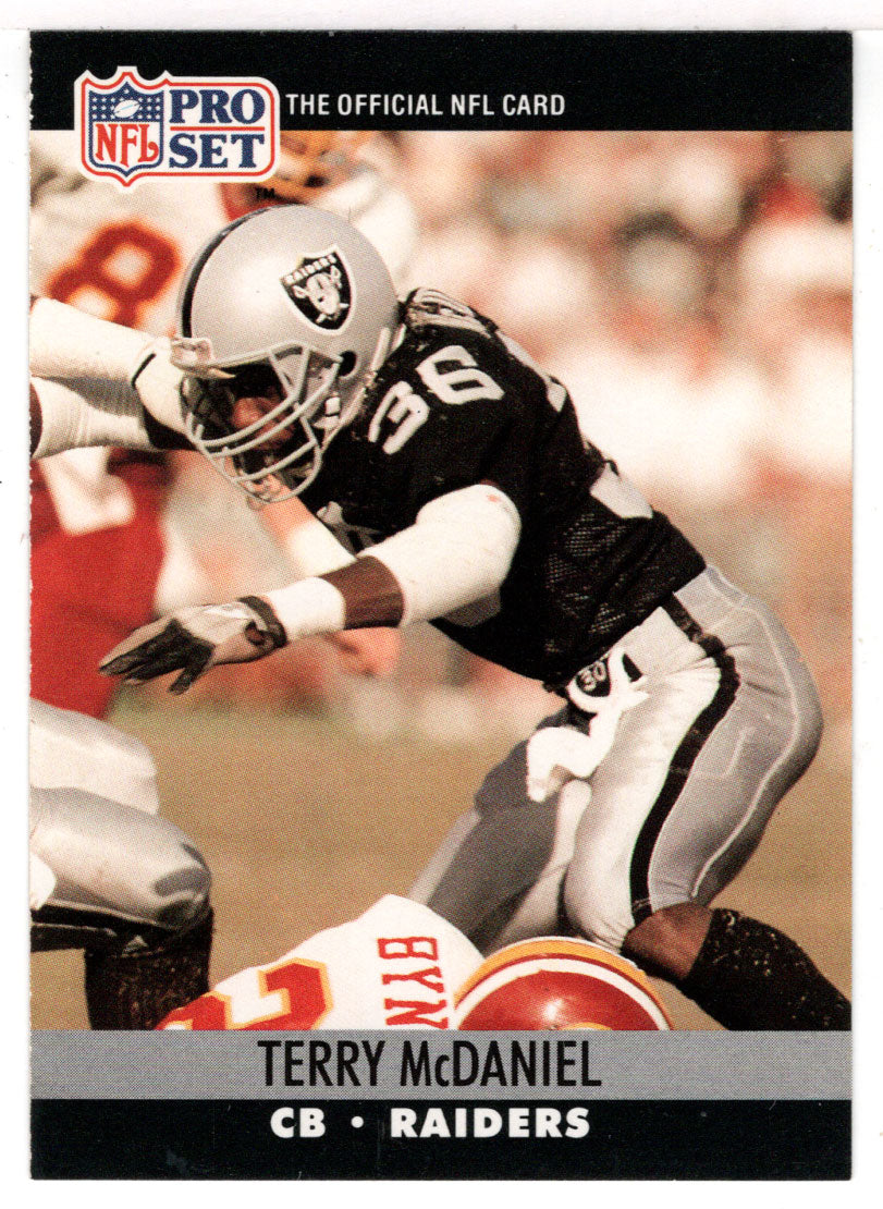 Terry McDaniel - Los Angeles Raiders (NFL Football Card) 1990 Pro Set # 546  Mint