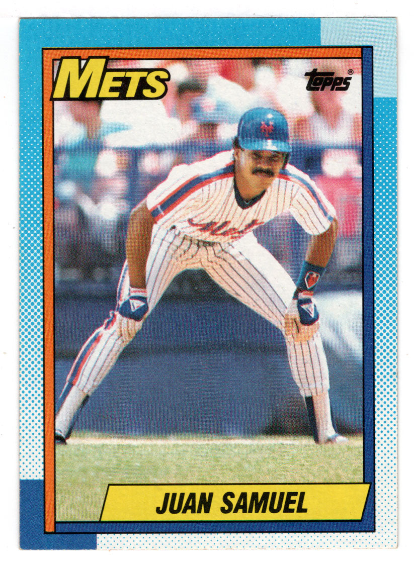 Juan Samuel - New York Mets (MLB Baseball Card) 1990 Topps # 85