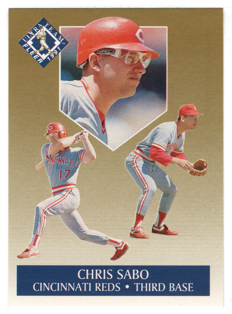 Chris Sabo - Cincinnati Reds - Ultra Gold (MLB Baseball Card) 1991 Fle –  PictureYourDreams