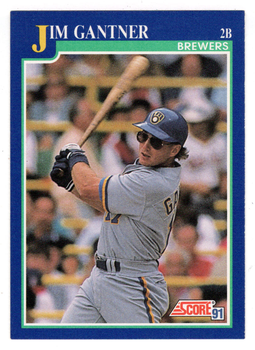 Jim Gantner - Milwaukee Brewers (MLB Baseball Card) 1991 Score