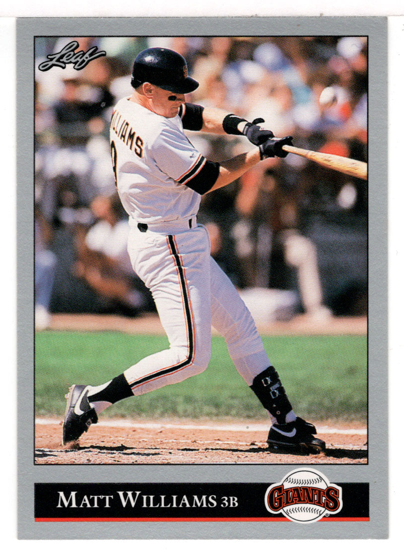 Matt Williams - San Francisco Giants (MLB Baseball Card) 1992 Leaf # 3 –  PictureYourDreams
