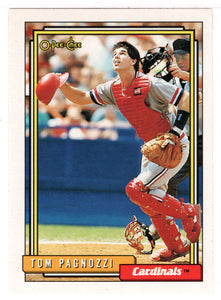 Tom Pagnozzi - St. Louis Cardinals (MLB Baseball Card) 1992 O-Pee