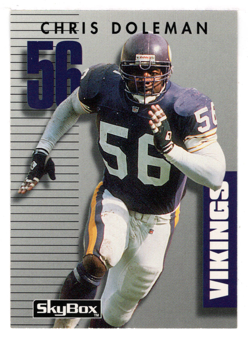 Chris Doleman - Minnesota Vikings (NFL Football Card) 1992 Skybox Prime  Time # 338 Mint