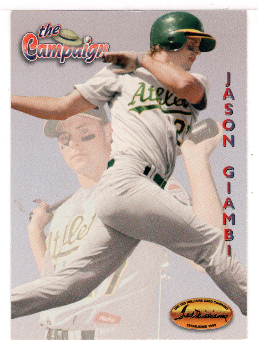 Jason Giambi - Oakland Athletics (MLB Baseball Card) 1994 Ted Williams –  PictureYourDreams