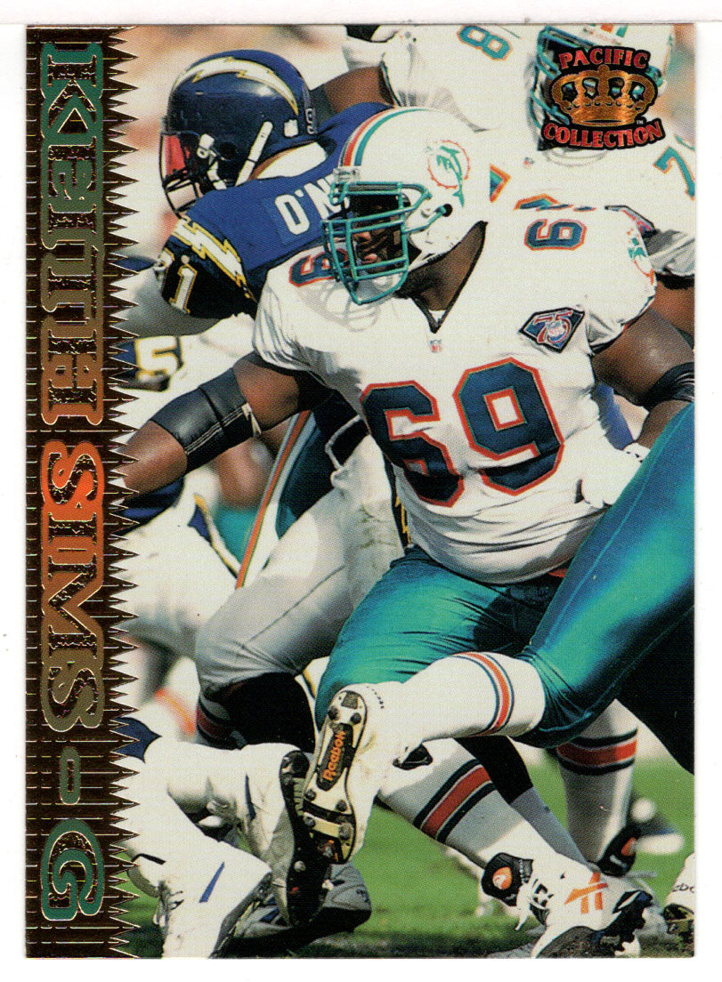 Keith Sims - Miami Dolphins (NFL Football Card) 1995 Pacific # 112