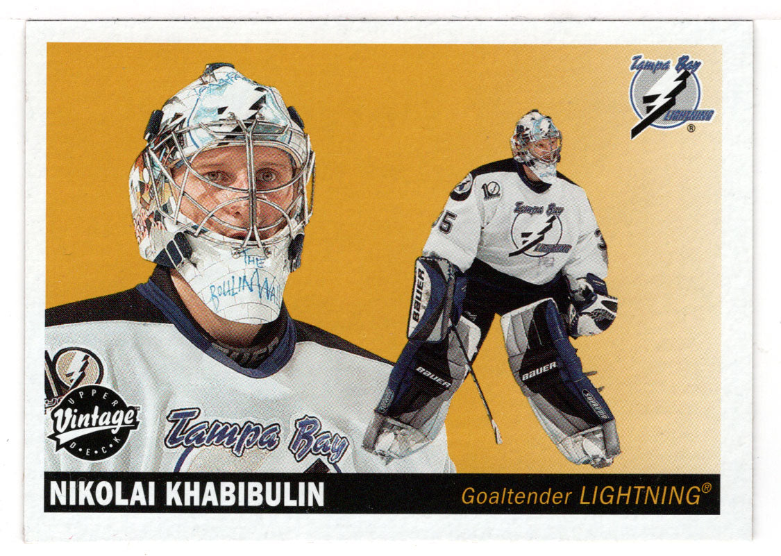 Nikolai Khabibulin - Tampa Bay Lightning (NHL Hockey Card) 2002-03 Upp –  PictureYourDreams