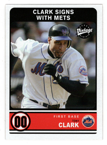 Tony Clark Baseball Trading Cards