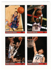Topps Tayshaun Prince Basketball Sports Trading Card Singles for