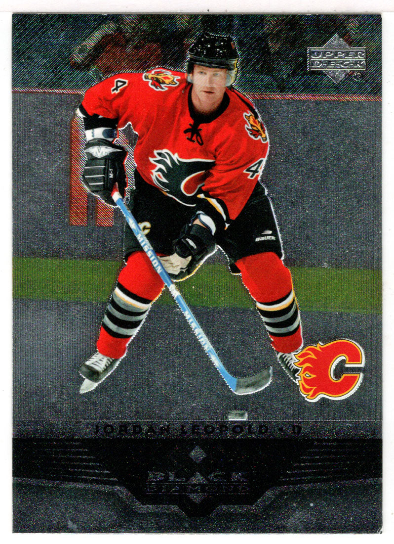 Koho Jordan Leopold Calgary Flames Blasty Horse Head NHL Hockey Jersey  Black L