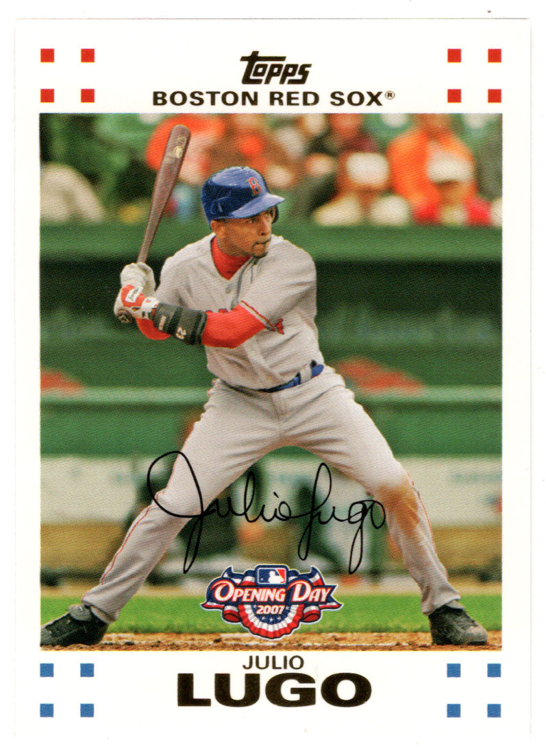 Julio Lugo - Boston Red Sox (MLB Baseball Card) 2007 Topps Opening Day –  PictureYourDreams