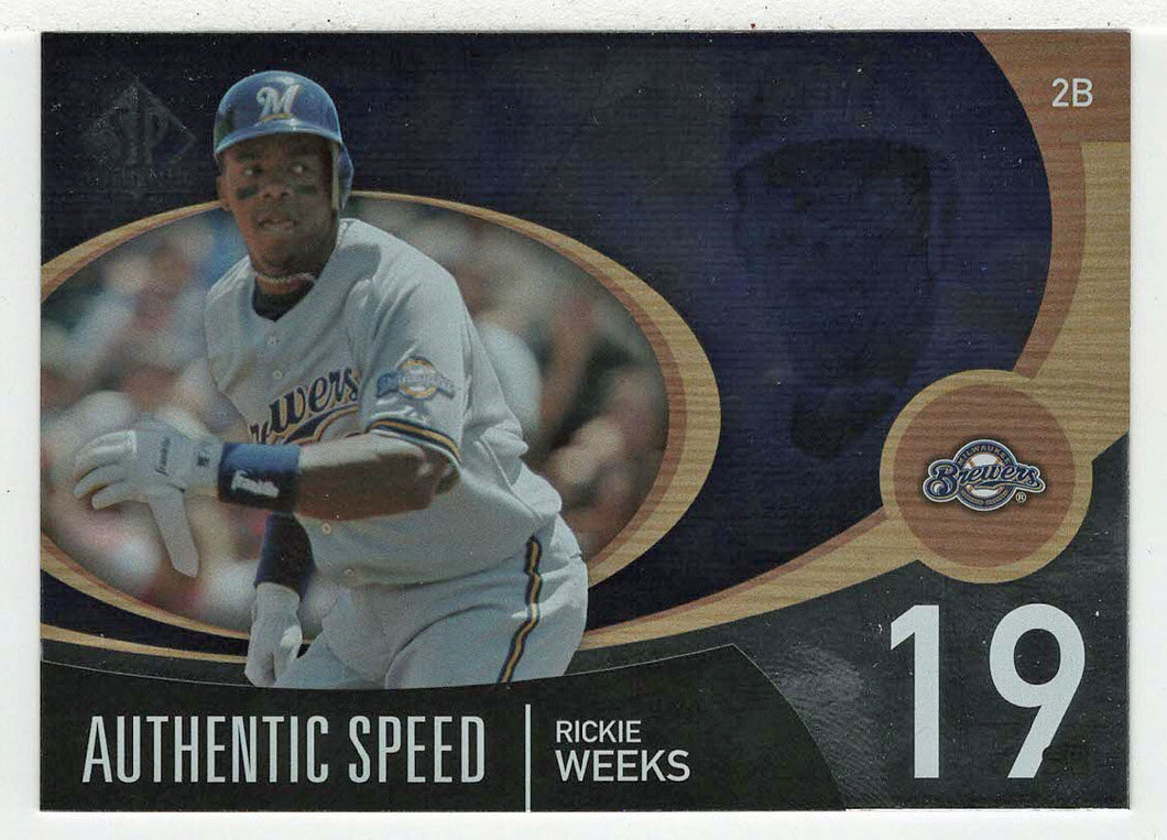 Rickie Weeks - Milwaukee Brewers - Authentic Speed (MLB Baseball Card) –  PictureYourDreams