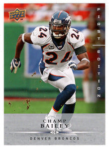 NFL Champ Bailey Signed Trading Cards, Collectible Champ Bailey