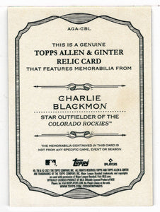 Charlie Blackmon - Colorado Rockies (MLB Baseball Card) 2021 Topps All –  PictureYourDreams