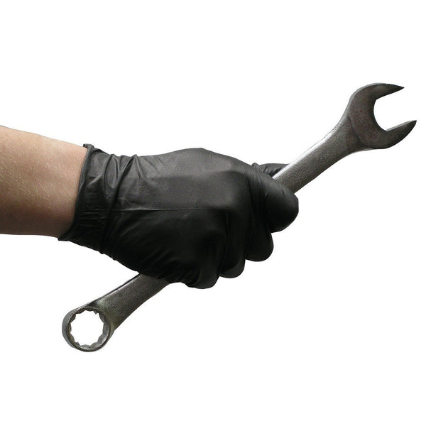 6Mil Black Nitrile GlovePowderFree Disposa