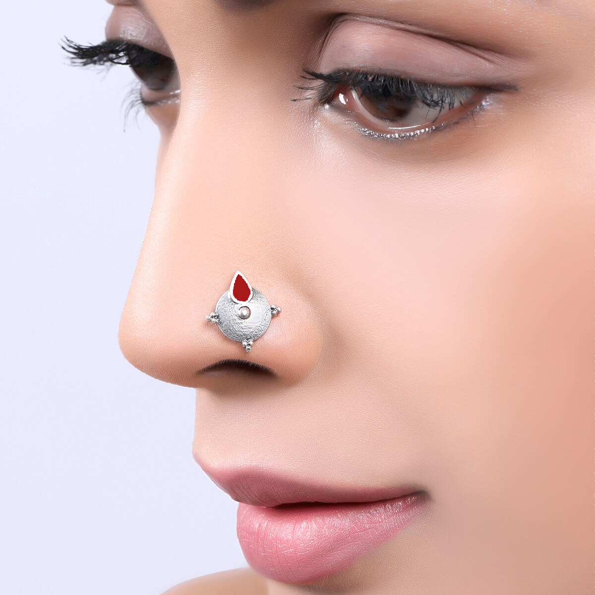 Krutika Pierced Nose Ring – Indiatrendshop