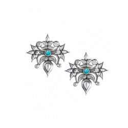 silver ear studs