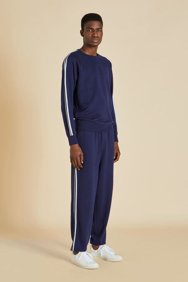 The Grey Marl Silk-Cashmere Tracksuit - The Ultimate In Luxury Loungewear