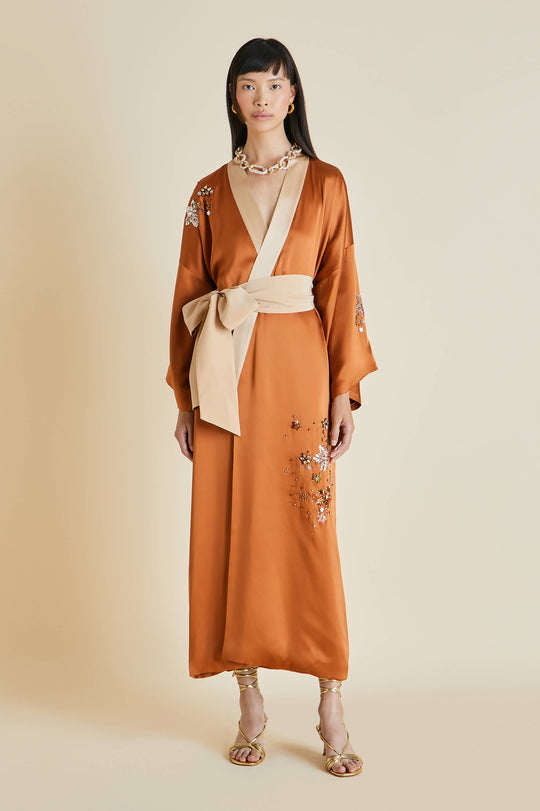 Louis Vuitton Luxury Silk Sateen Robe ( New Season)