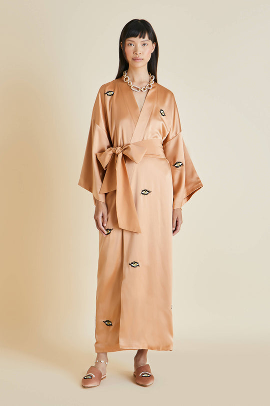 Louis Vuitton Silk Sateen Robe ( New Season)