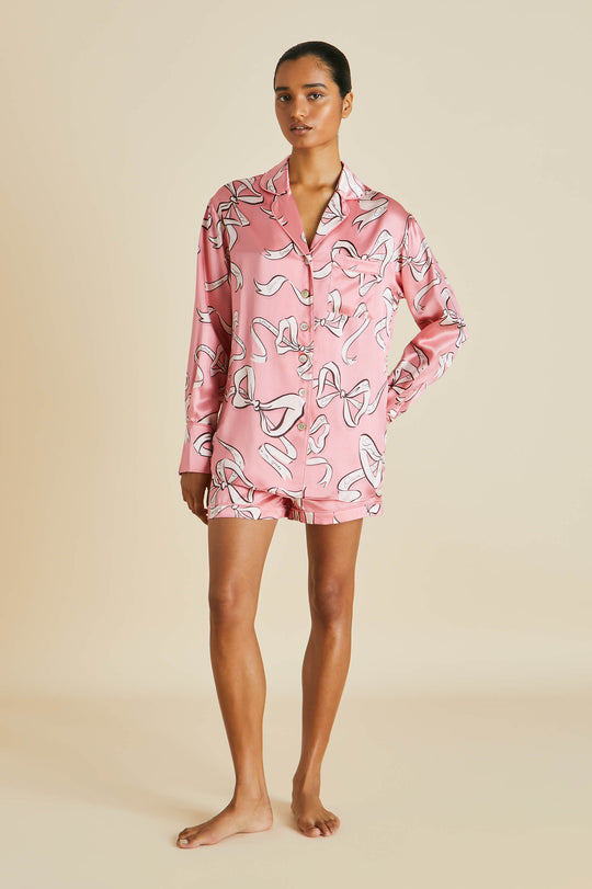 Silk floral print Pajama set