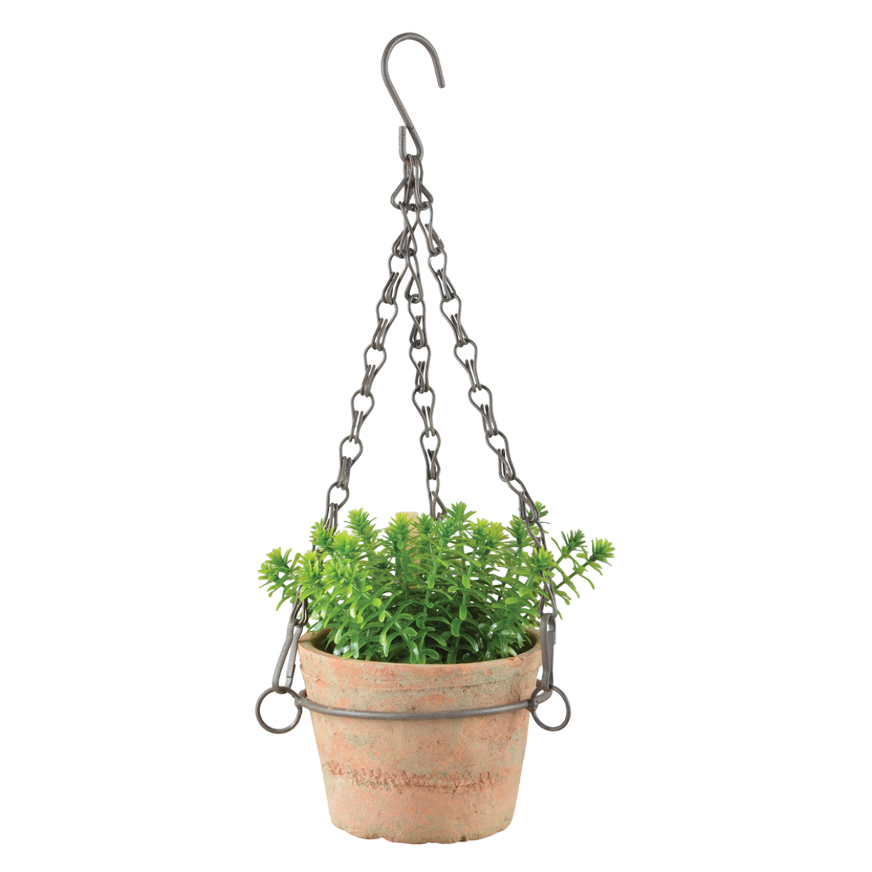 Esschert Design Aged Terracotta pot hangend Small  L 11,7 x D 12,8 x H 8,3