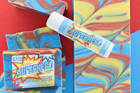 Superhero Soap and Skin Stick