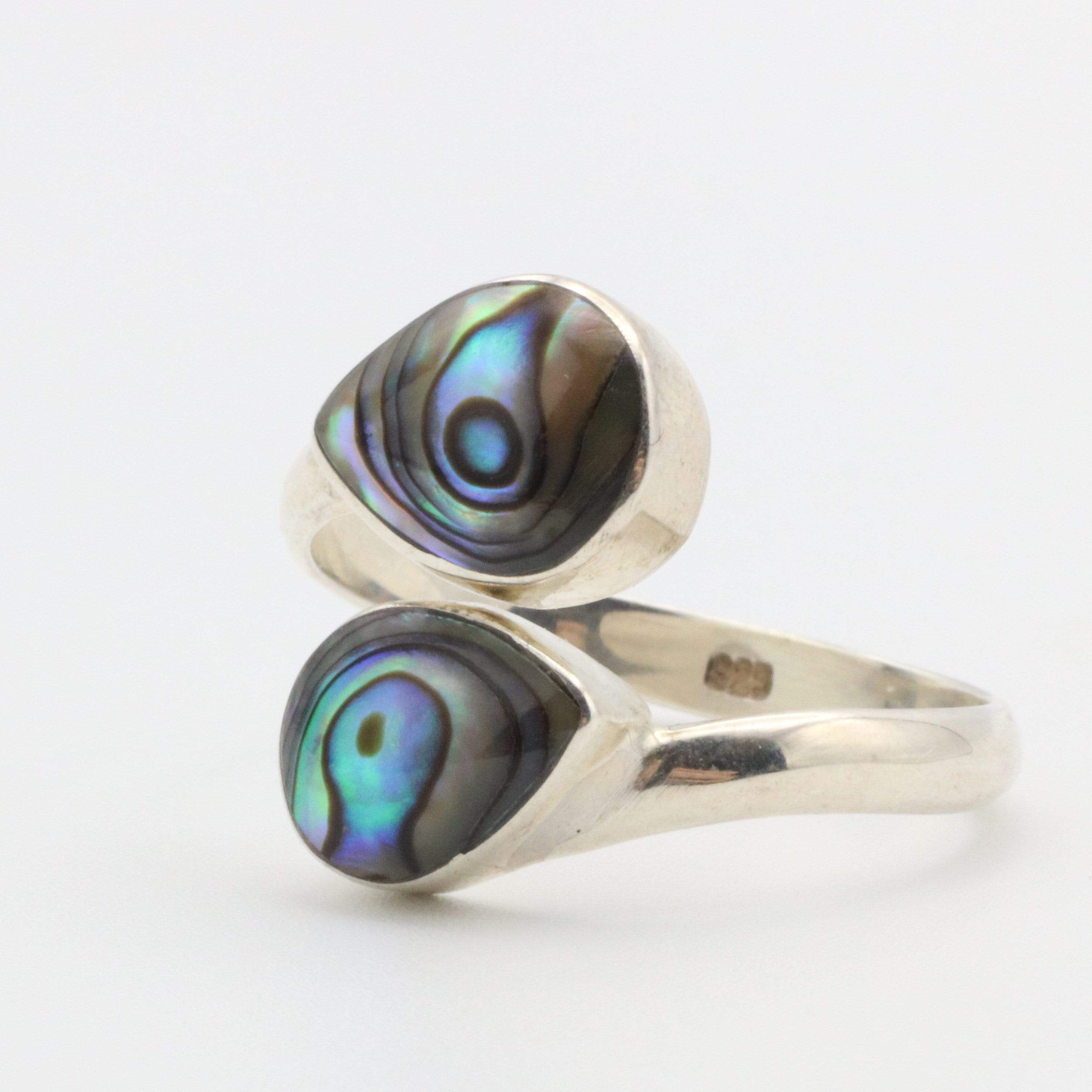 Three Colour Abalone Ring