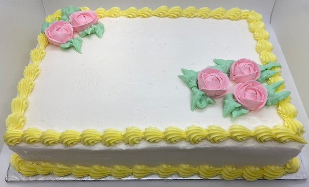 Vanilla Cake, 8x12 – Don's Bakery Muskoka