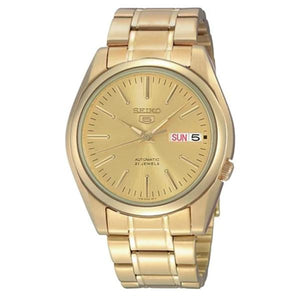 Seiko Men's Gold Plated Stainless Steel Automatic Watch - SNKL48K1