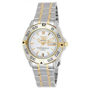 Seiko Men's White Dial Stainless Steel Sport Automatic Watch - ...