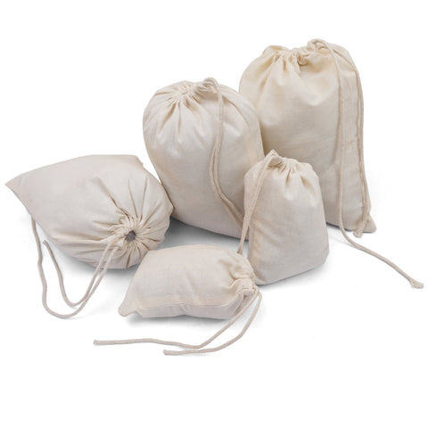 2.75 x 4 80 GSM “Food Grade” Double - Drawstring Cotton Muslin