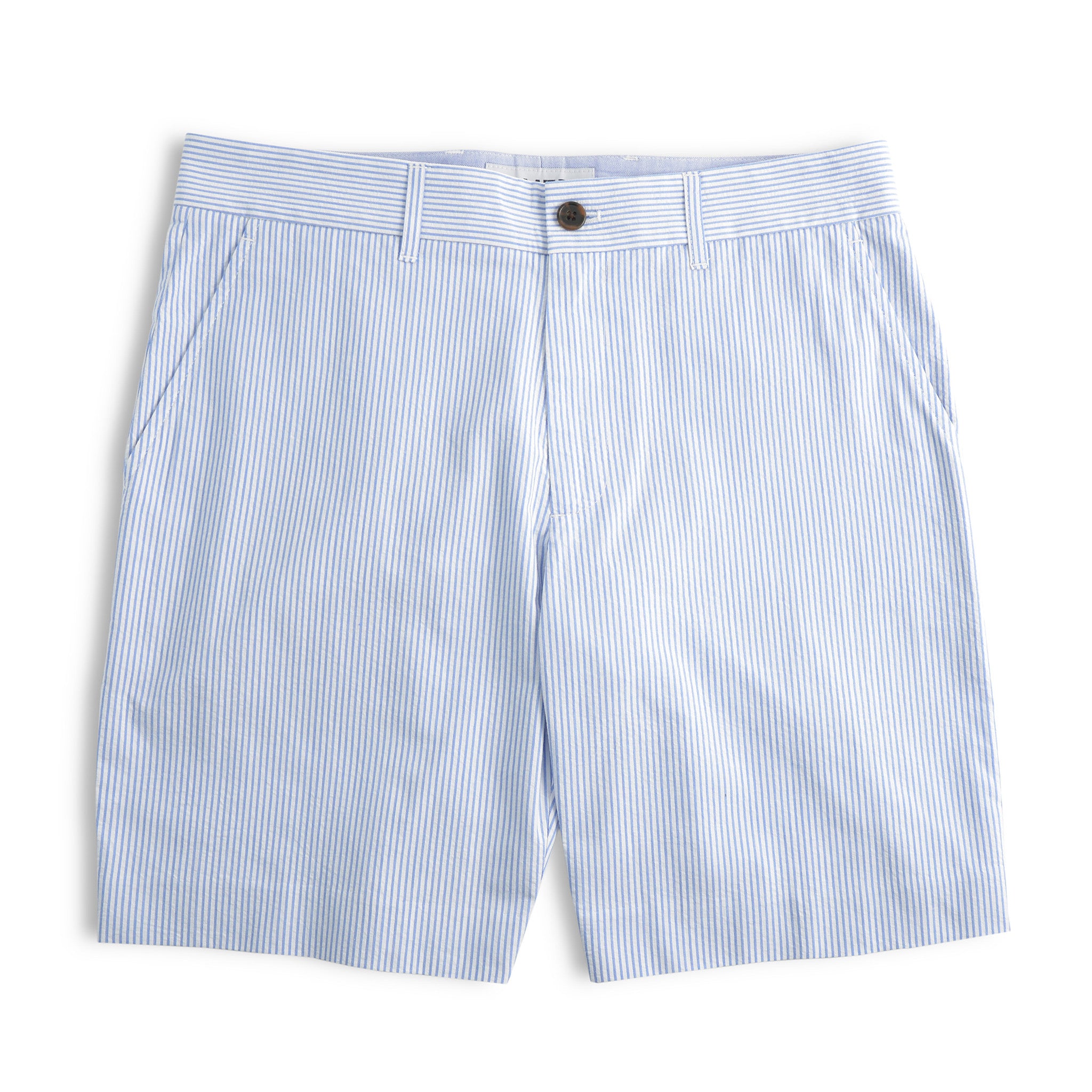 Midwoods - Light Blue Seersucker Shorts - Jomers