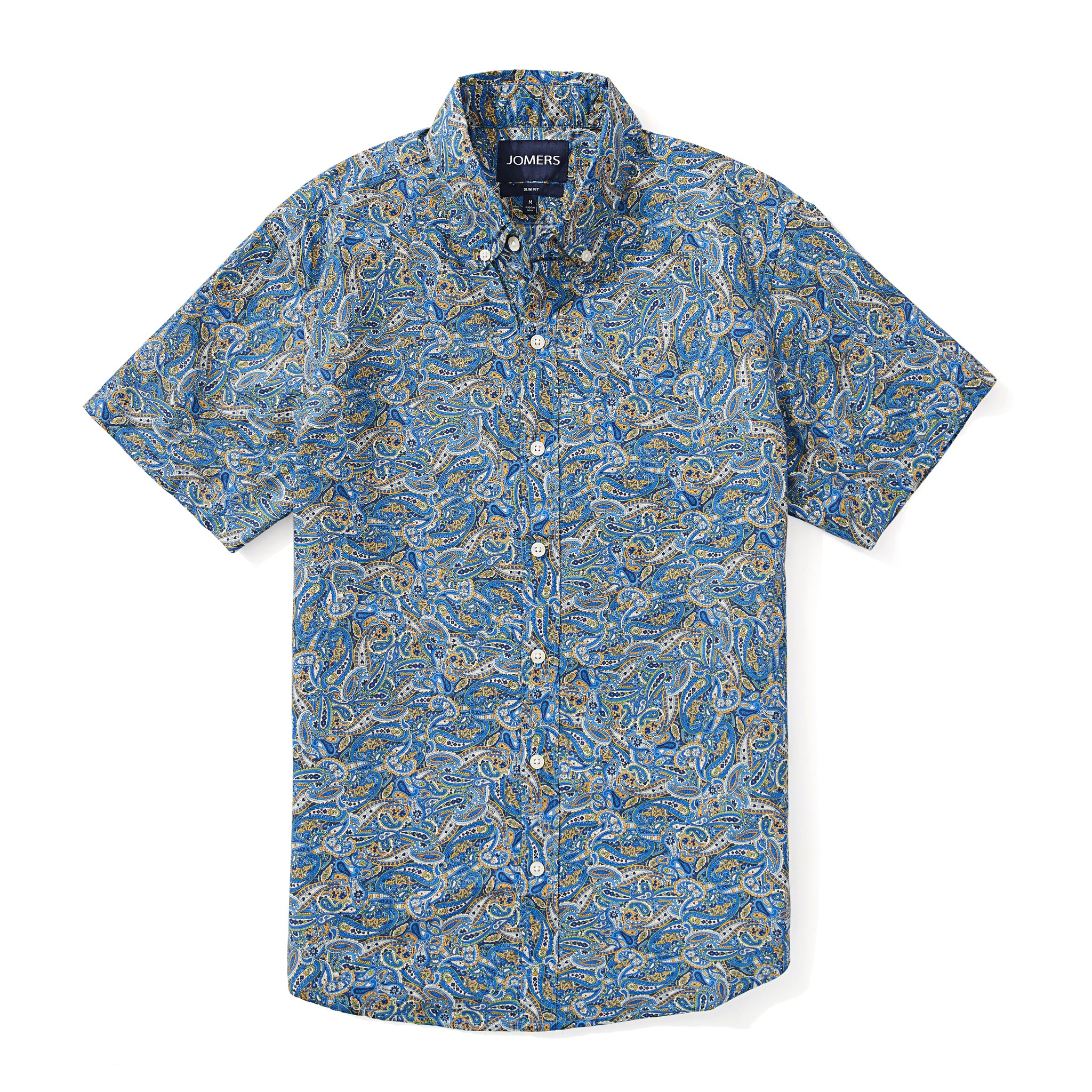 Italian Short Sleeve Shirt - Lucca Paisley - Jomers