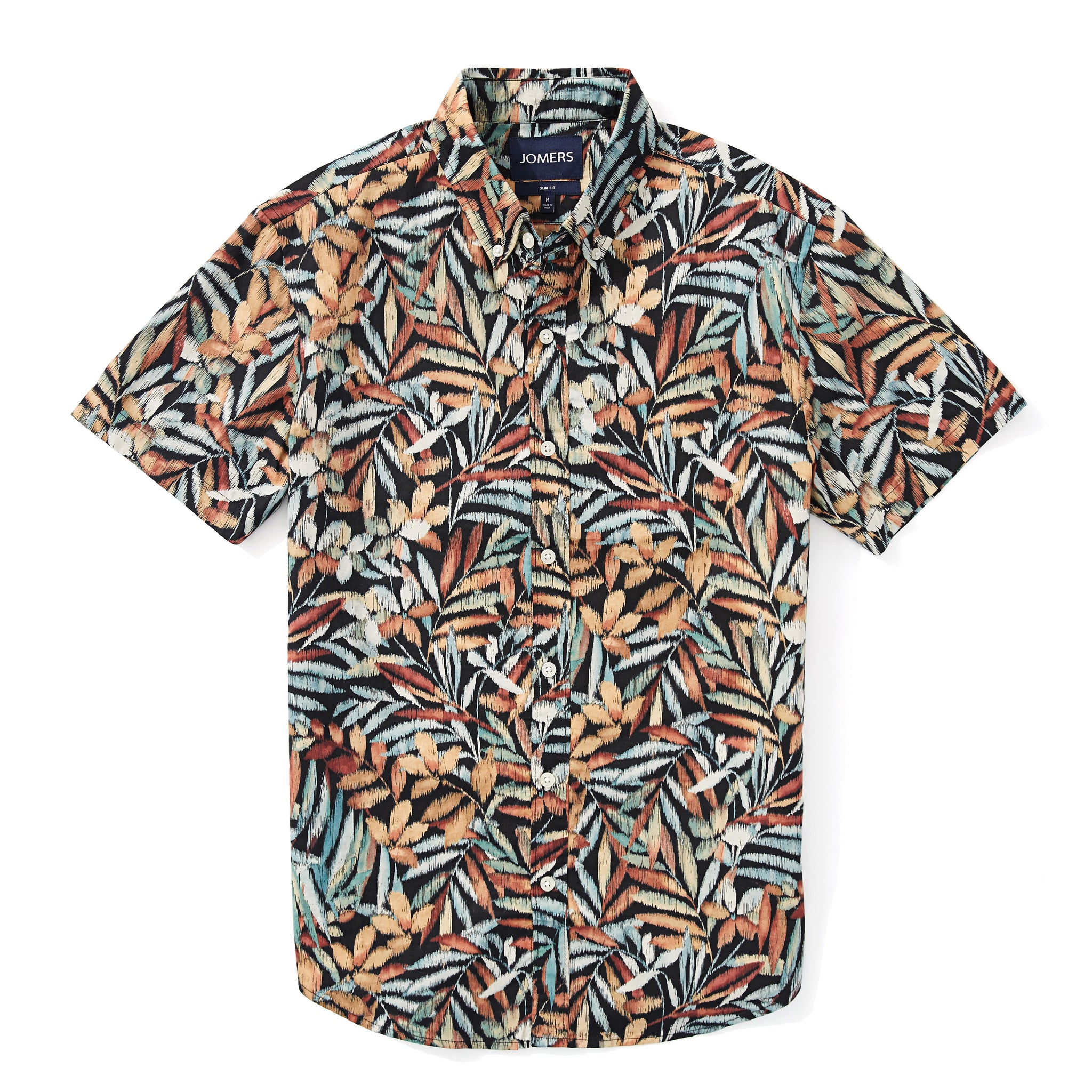 Italian Short Sleeve Shirt - Pacific Tropical Leaf - Jomers