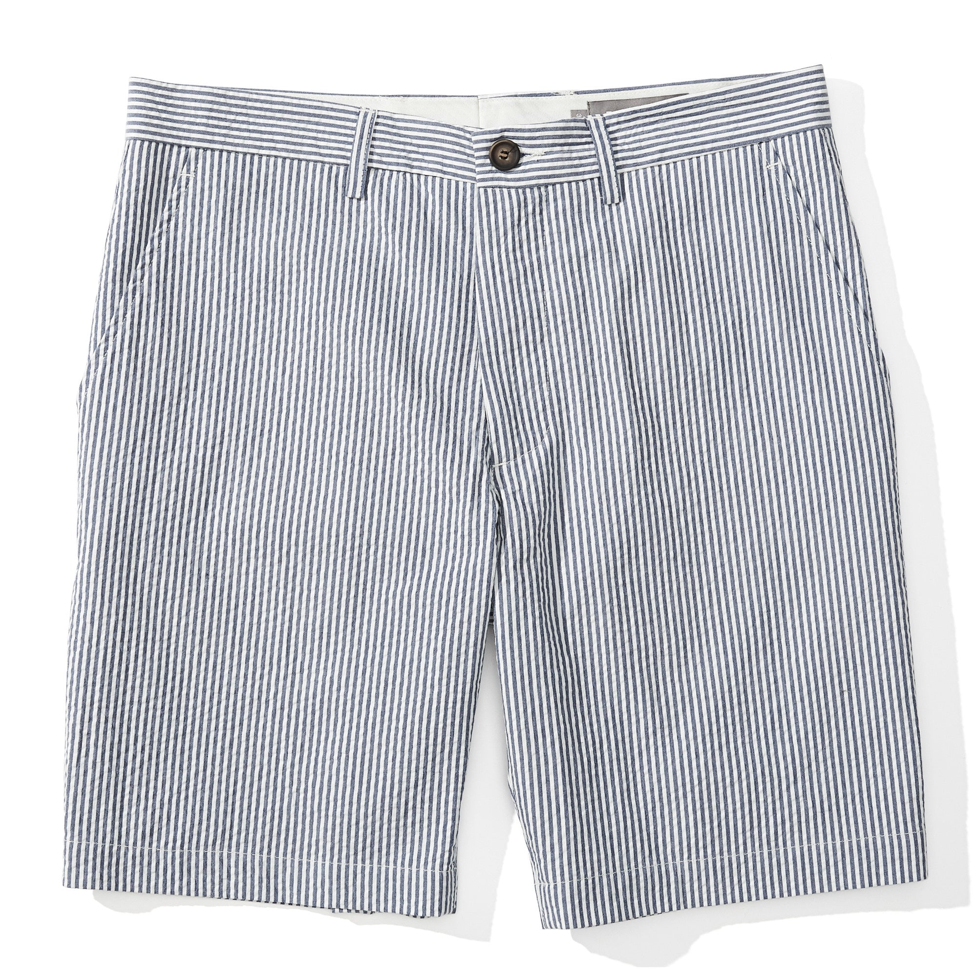 Ashton - Navy Seersucker Shorts - Jomers