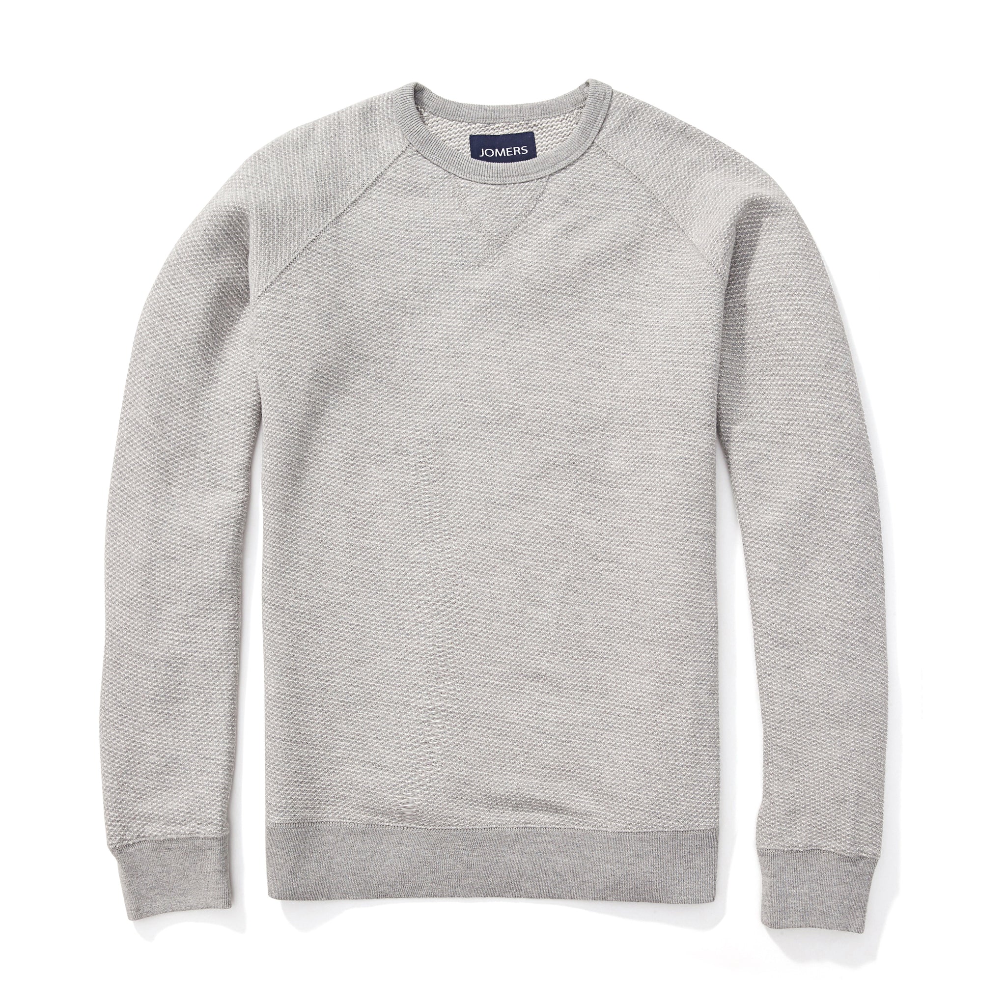 Jacquard Sweatshirt - Gray Knitted Melange - Jomers