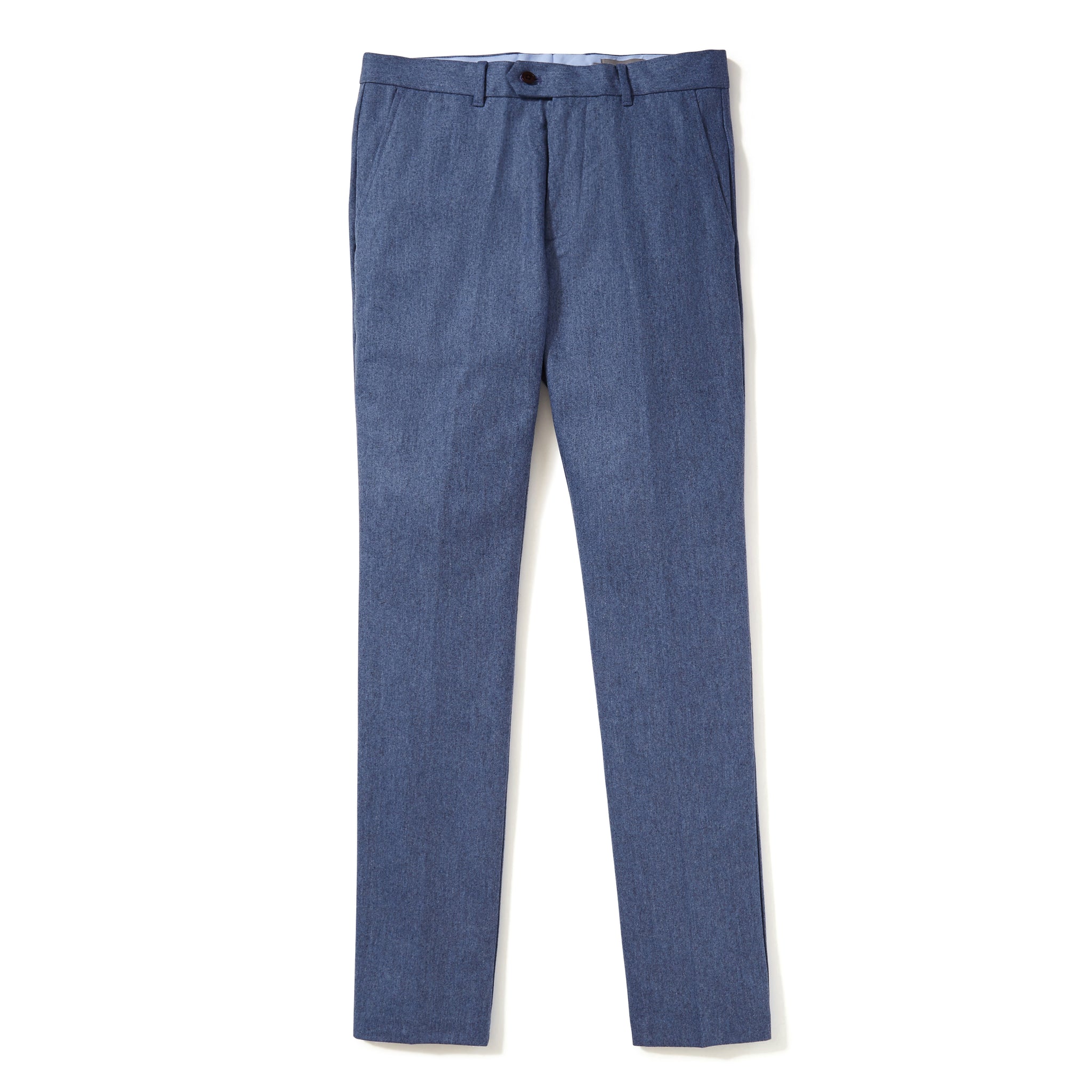 Italian Wool Flannel Dress Pants - Sky Blue - Jomers