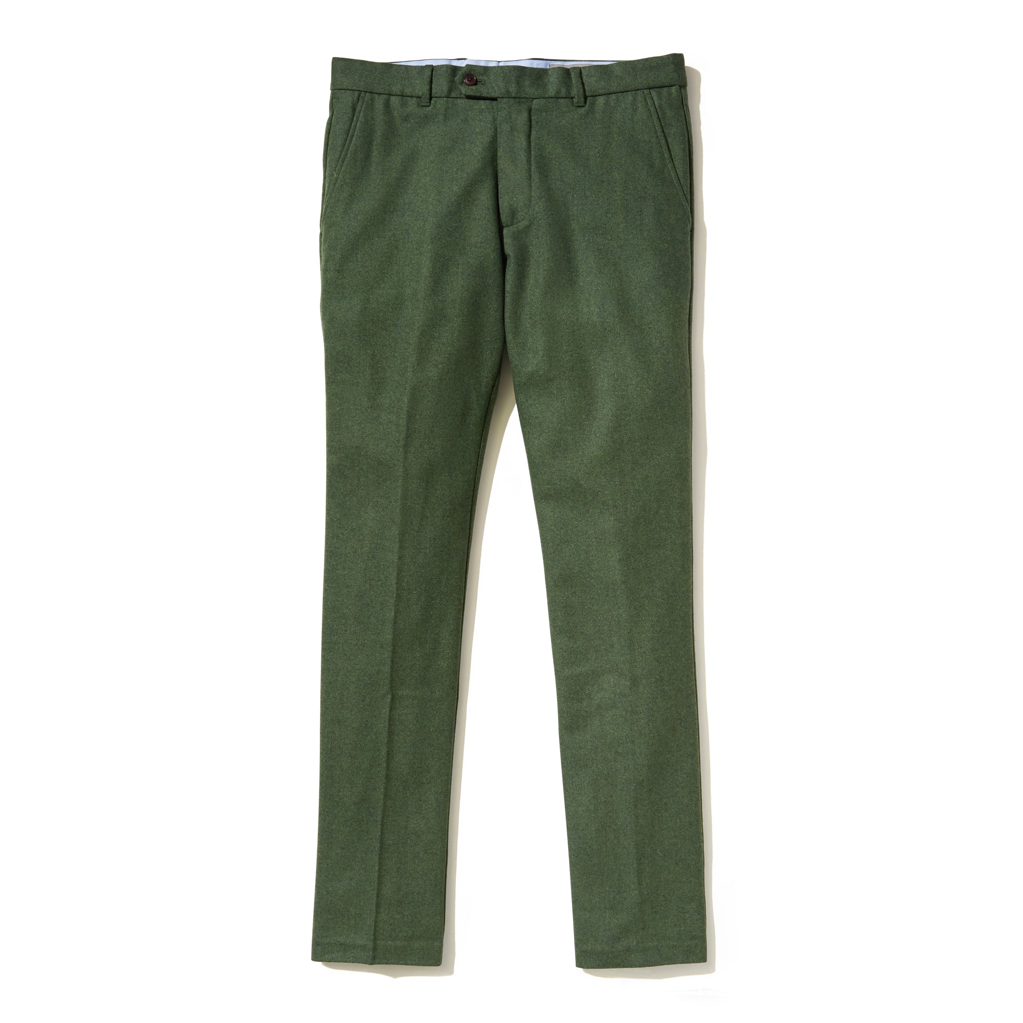 Italian Wool Flannel Dress Pants - Grass - Jomers