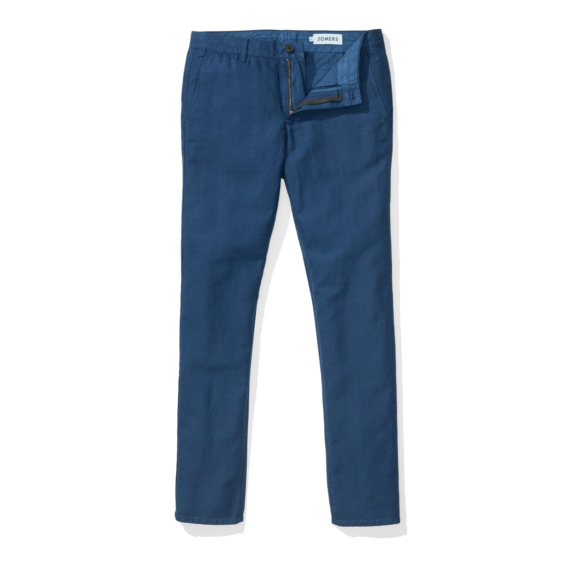 Japanese Linen Canvas Chino - Estate Blue - Jomers