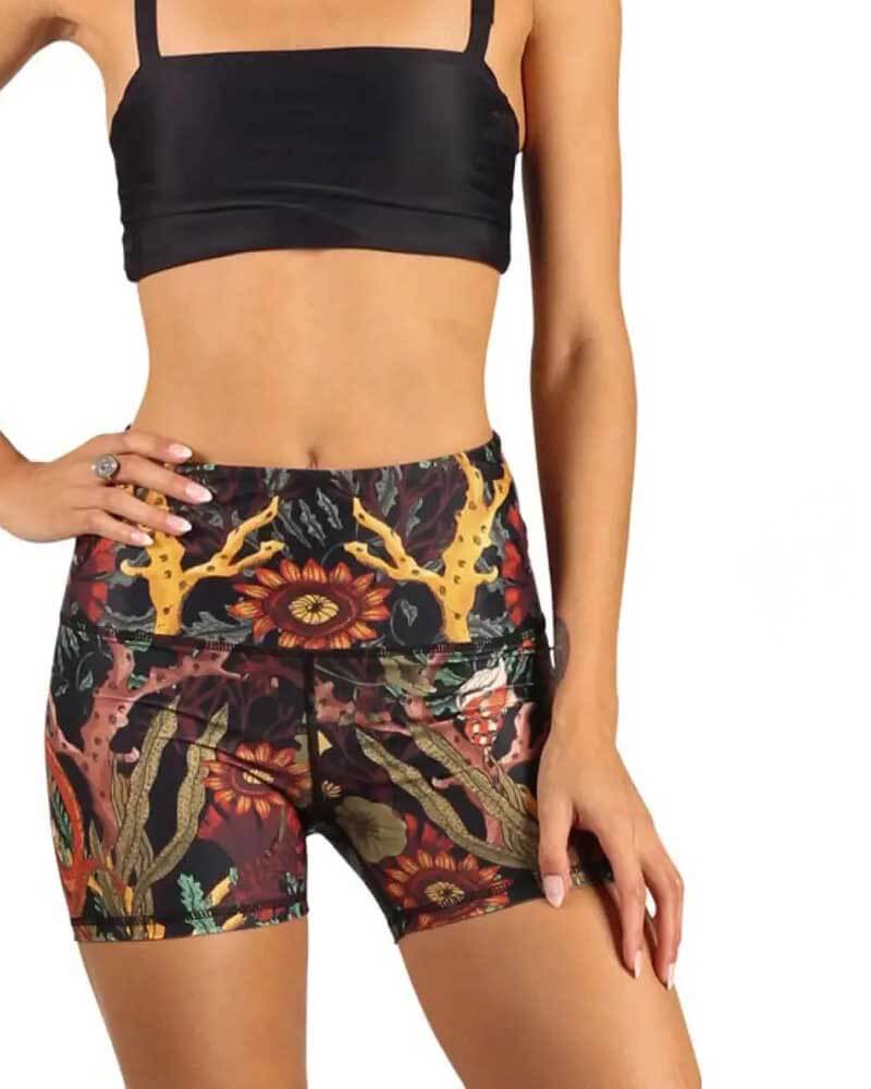 Active by Anna-Kaci High Waisted Biker Shorts - Mukha Yoga