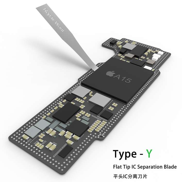 2UUL * Repair Want DA12 YCS 3 in 1 Blades Set for IC Disassemble 