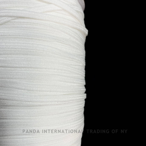 4mm Flat Stretch Nylon Cord - White or Black- 100 Yards – Panda Int'l  Trading of NY, Inc