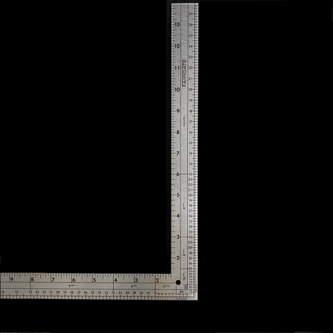 Fairgate 12 X 6 Half-Size L-Square Ruler #50-147 - Made in USA