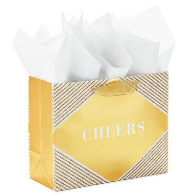 Hallmark Reversible White and Gold Wrapping Paper - Share The Joy Cheer Merry L